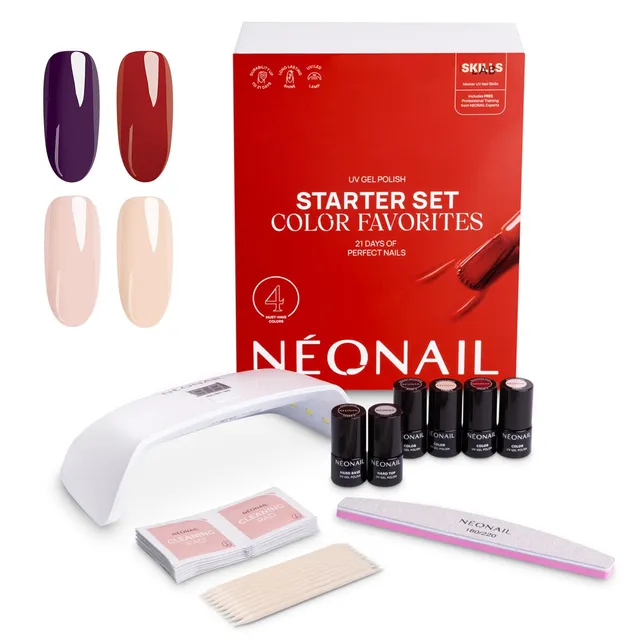 n-onail-color-favorites-starter-set-uv-nagellack-set-mit-led-uv-lampe-10w-36-4-f image 1