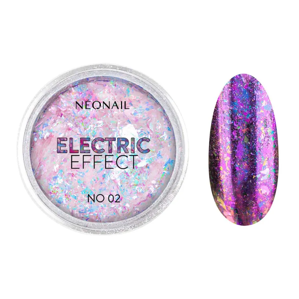 neonail-pollen-electric-effect-02-nageldeko-flocken-mit-rosa-blauem-glanz-effekt image 1