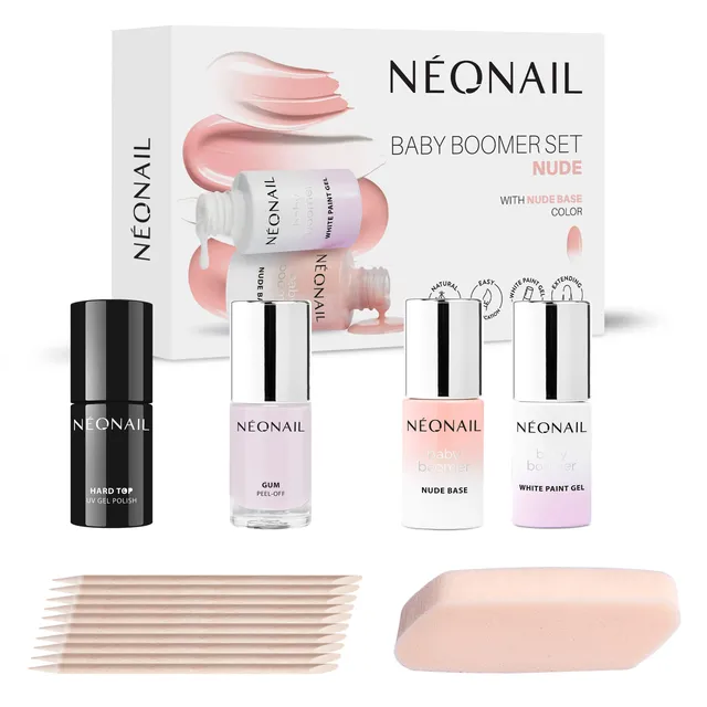neonail-baby-boomer-set-nude-uv-nagellack-set-mit-nude-base-white-paint-gel-und- image 1