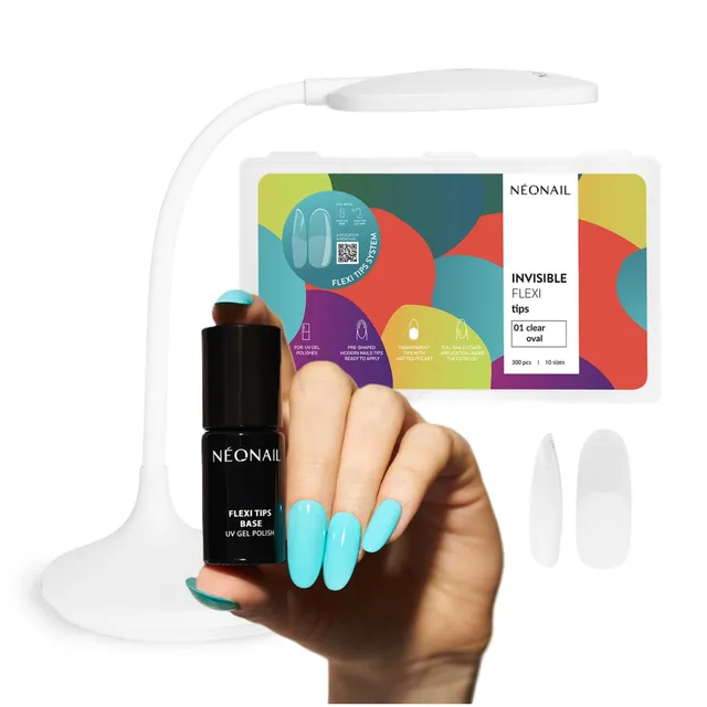 n-onail-flexi-tips-set-nagelverl-ngerung-mit-invisible-flexi-tips-oval-300-st-ck image 1