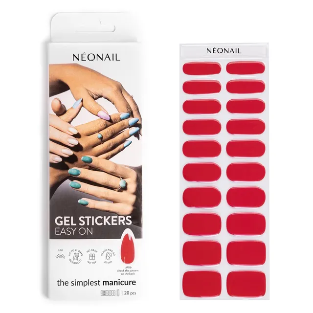 neonail-gel-uv-stickers-easy-on-m06-rot-nagelsticker-mit-15-mustern-f-r-h-nde-un image 1