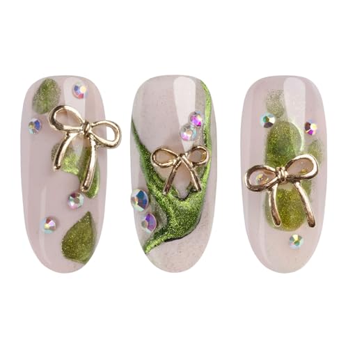 n-onail-3d-nail-art-schleifen-gold-bows-nagelcharms-in-3-gr-en-f-r-nail-designs image 6