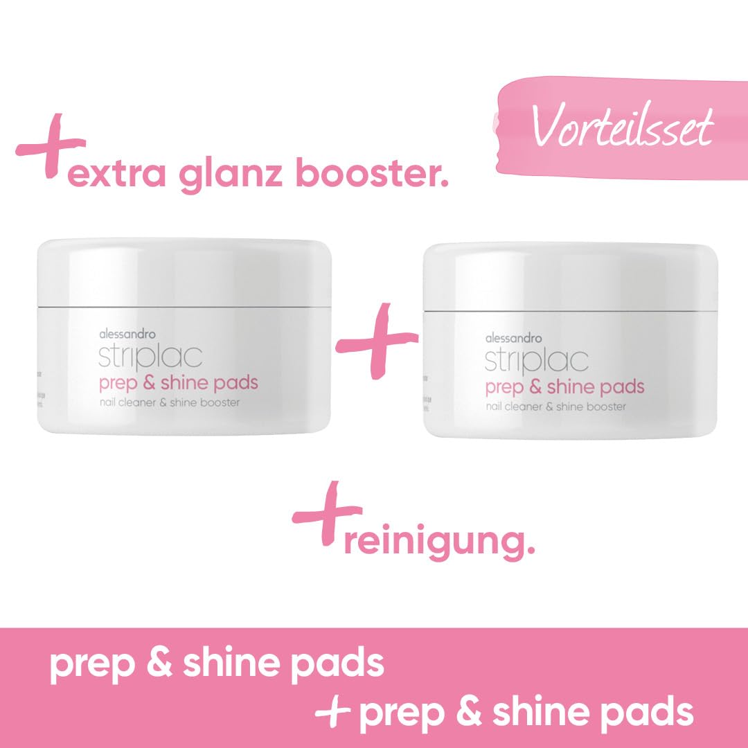 alessandro-striplac-prep-shine-pads-bundle-2-x-50-st-ck-2in1-reinigungs-amp-glan image 2