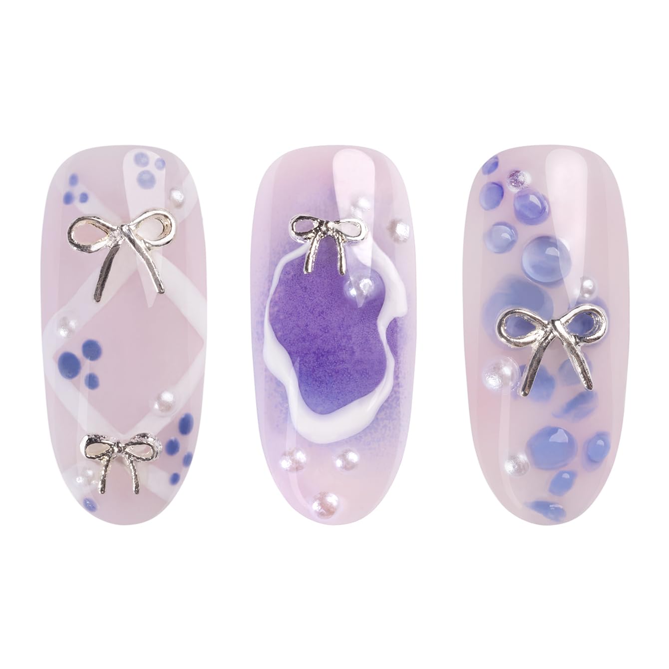 n-onail-3d-nail-art-schleifen-silber-nagelcharms-in-3-gr-en-f-r-uv-klassische-ma image 3