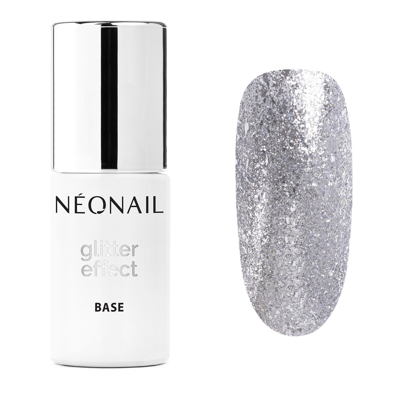 neonail-uv-nagellack-base-coat-glitter-effect-base-silver-twinkle-7-2-ml-2in1-un image 1