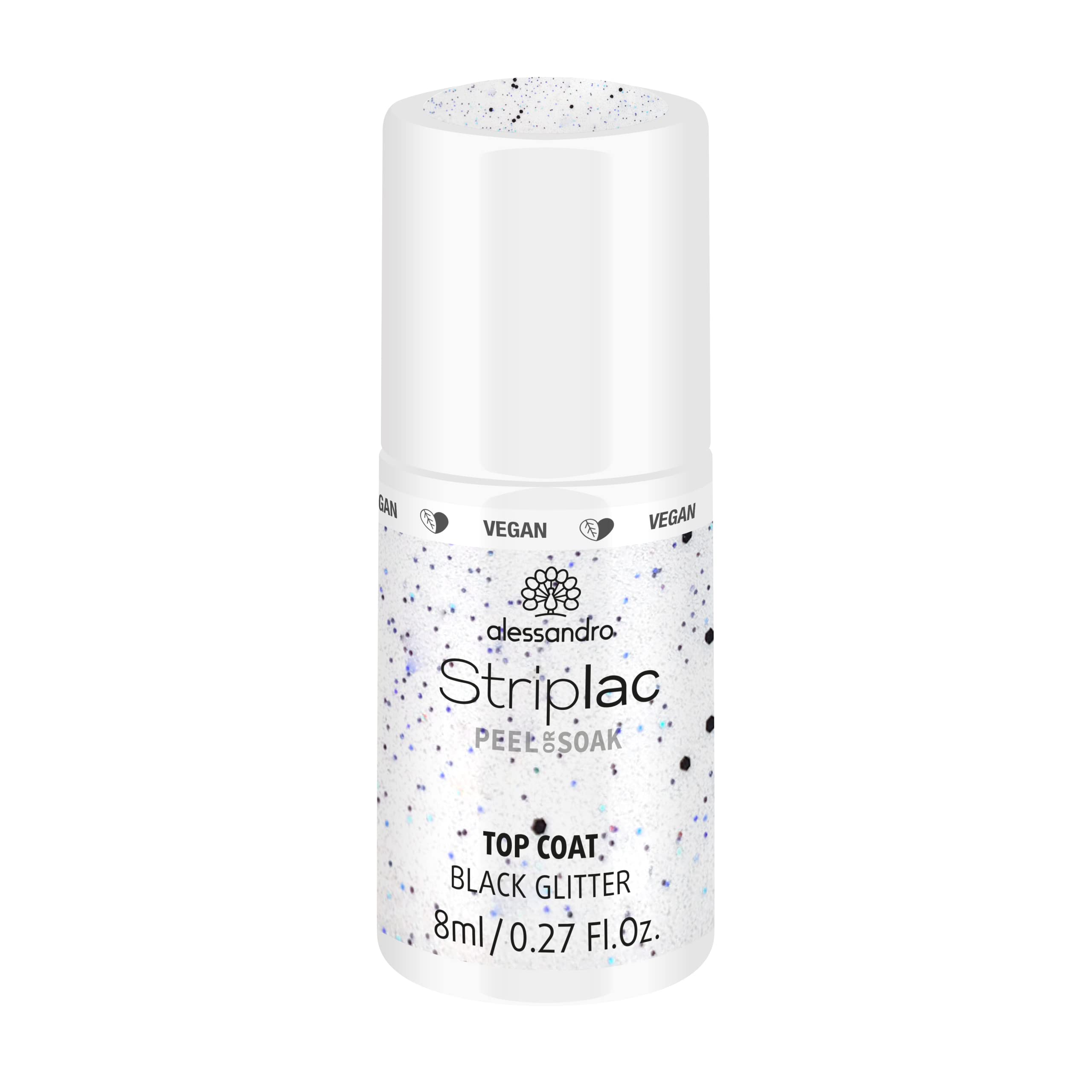 alessandro-striplac-top-coat-black-glitter-uv-berlack-8-ml-mit-schwarzem-glitzer image 1