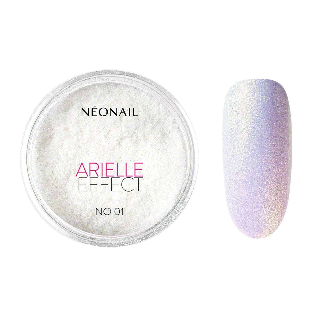 n-onail-nail-art-glitterpuder-arielle-effect-lilac-schimmerpuder image 1