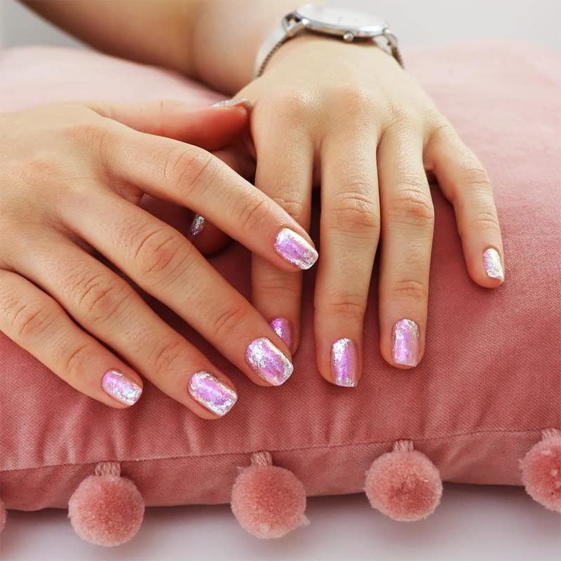 neonail-pollen-electric-effect-02-nageldeko-flocken-mit-rosa-blauem-glanz-effekt image 5