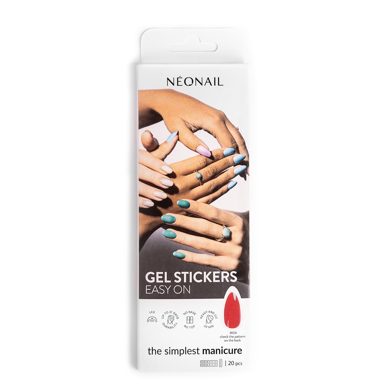 neonail-gel-uv-stickers-easy-on-m06-rot-nagelsticker-mit-15-mustern-f-r-h-nde-un image 5
