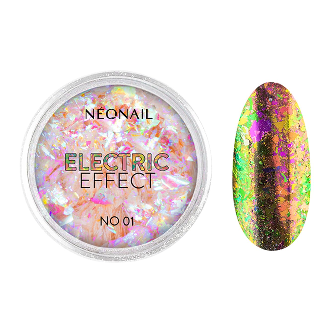 neonail-golden-glitzerpuder-electric-effekt-folienflocken-f-r-metallisch-gl-nzen image 1