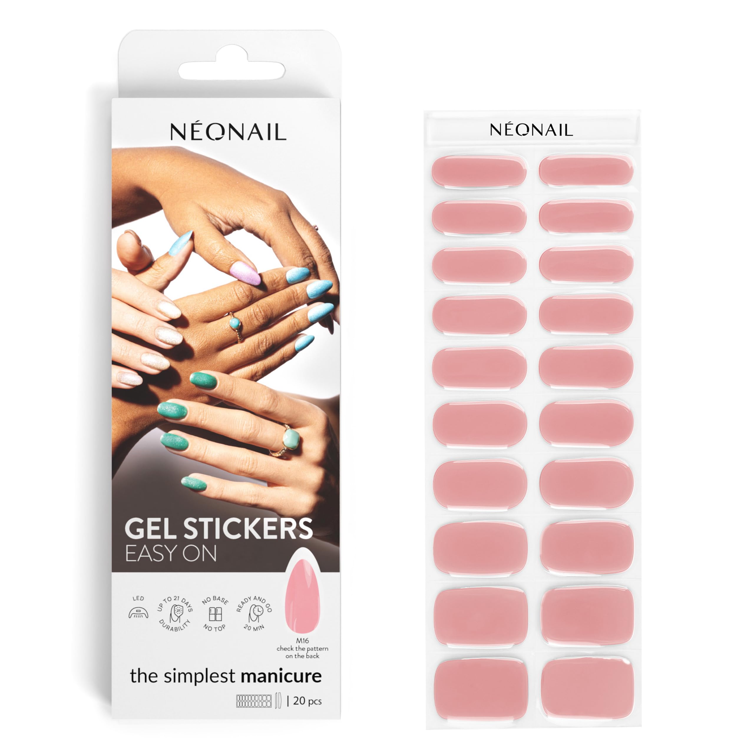 neonail-gel-stickers-easy-on-uv-nagelfolie-m16-uv-gel-strips-h-rtet-in-60-sek-ha image 1