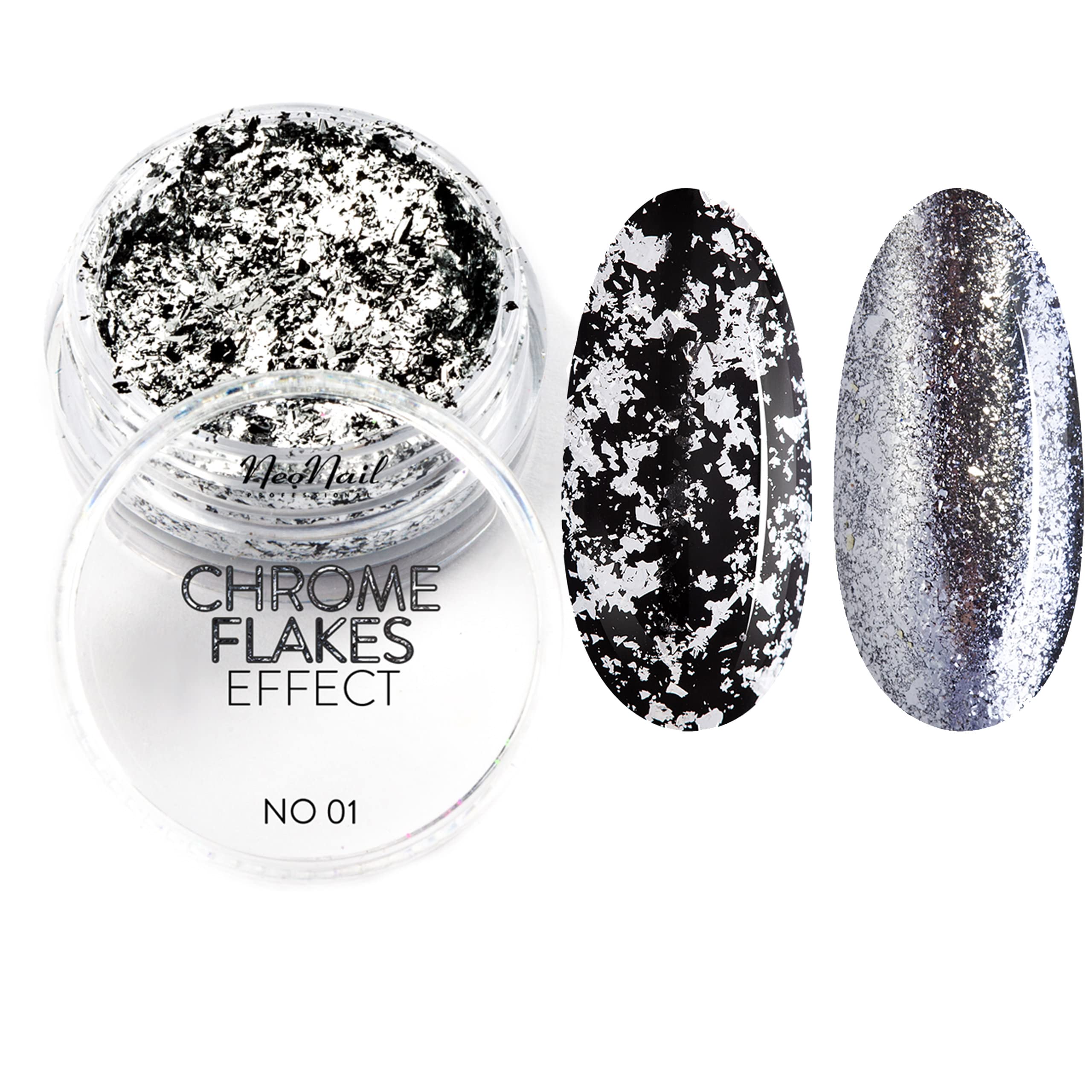 neonail-silber-glitzerpuder-chrome-flakes-effect-silbernes-nagelpigment-mit-chro image 1